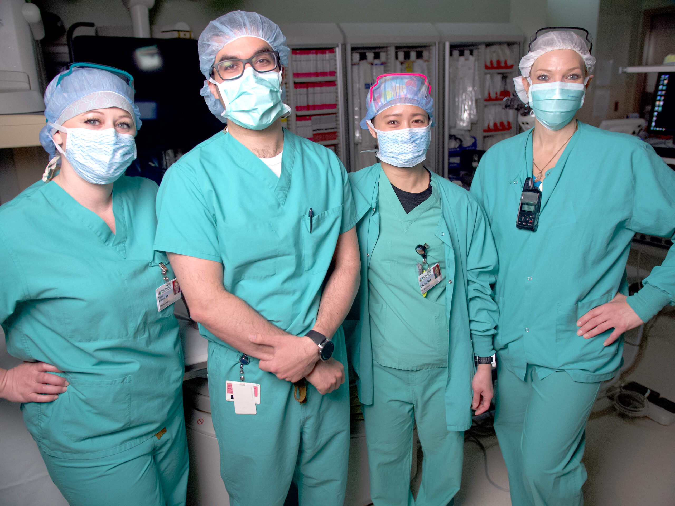 Surgeons in operating room