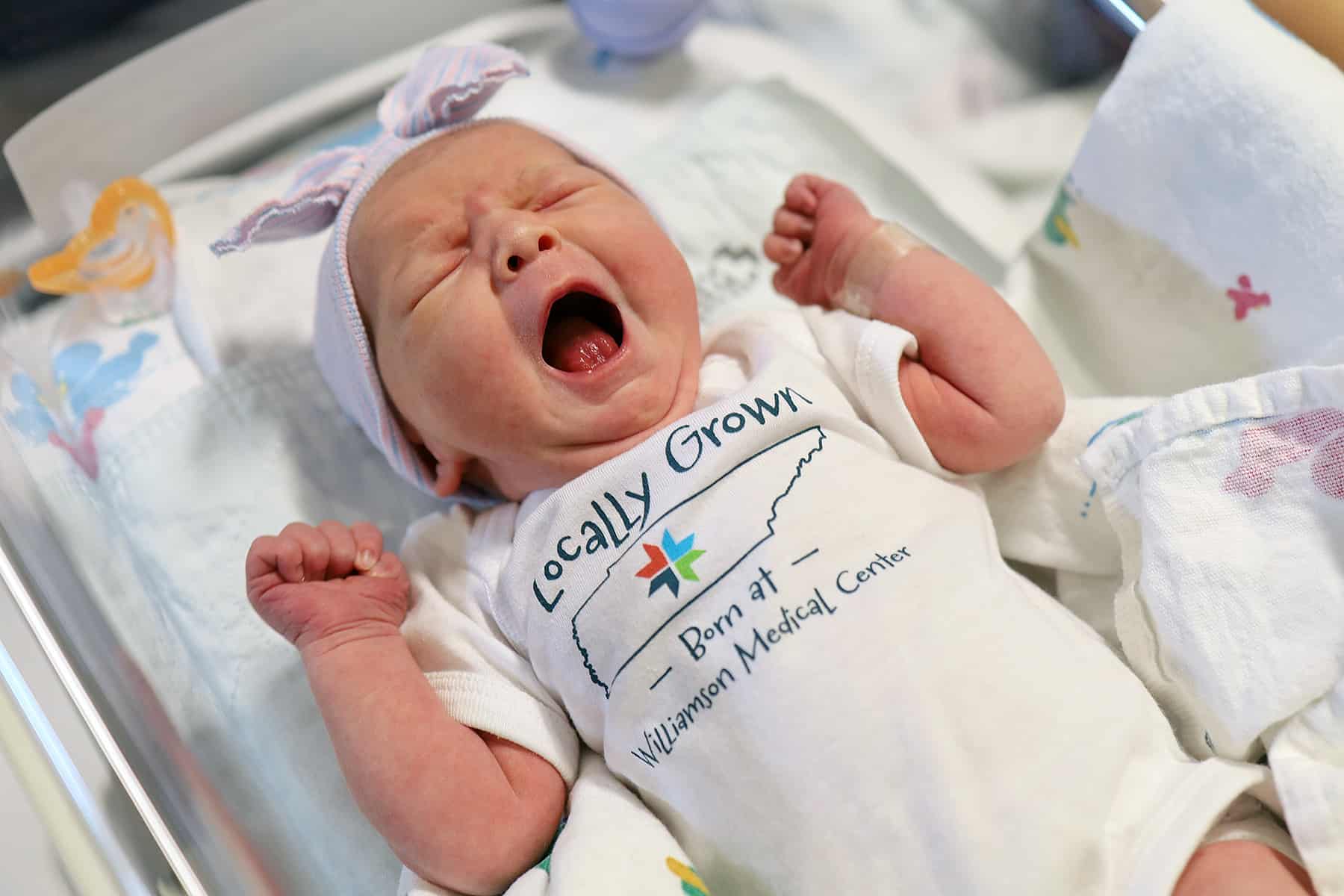 A baby girl in the NICU