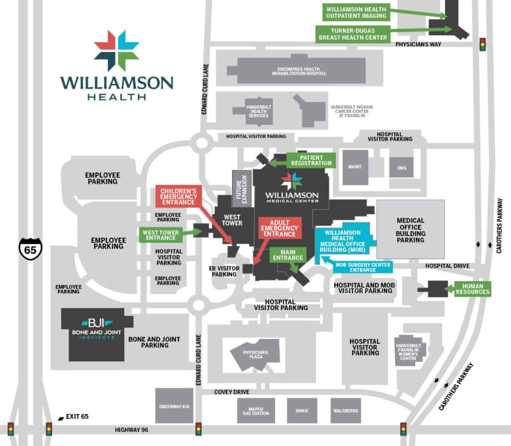 Williamson Health Campus Map