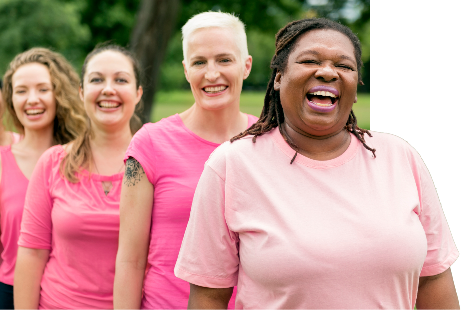 A group of breast cancer survivors