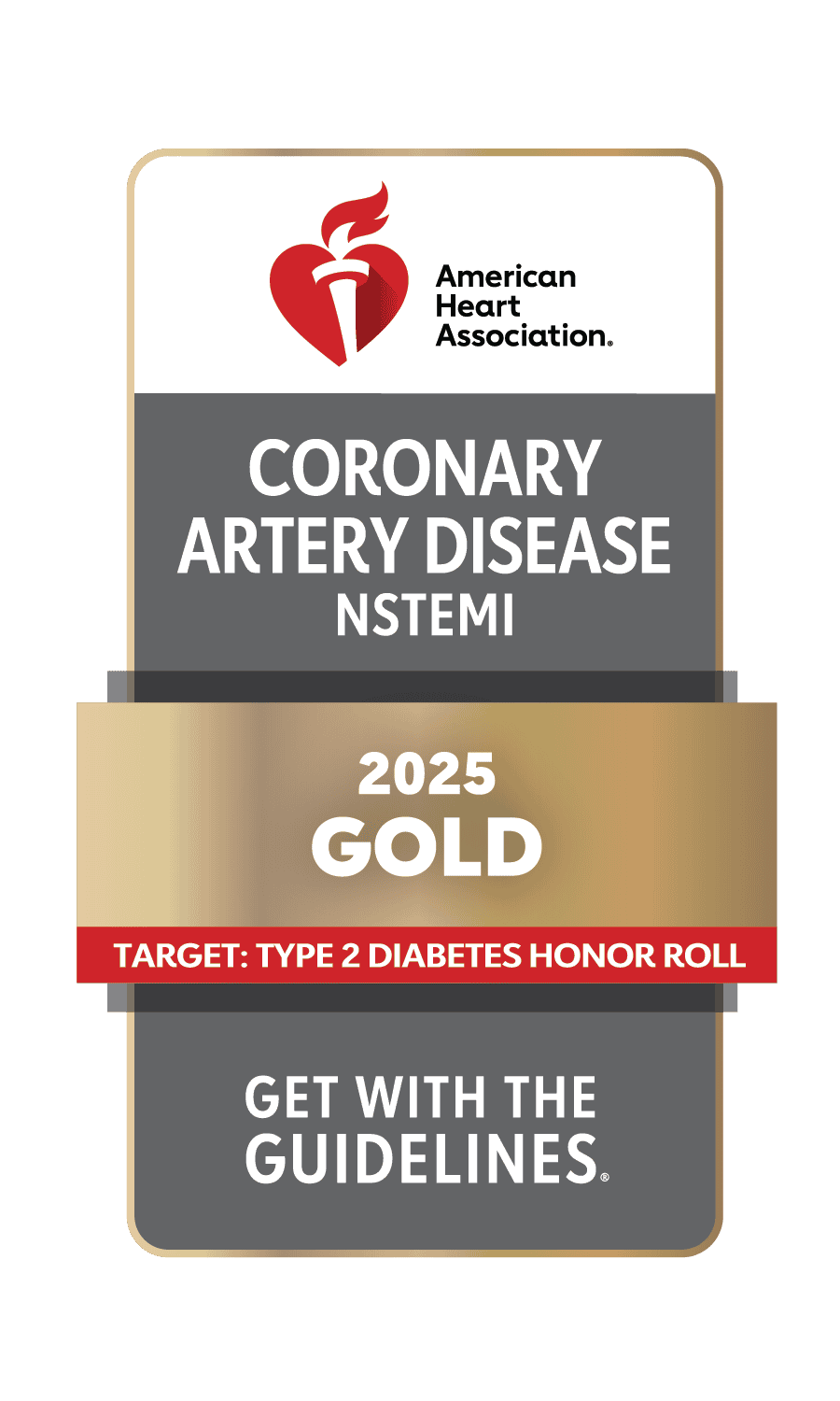 American Heart Association CAD Award, gold