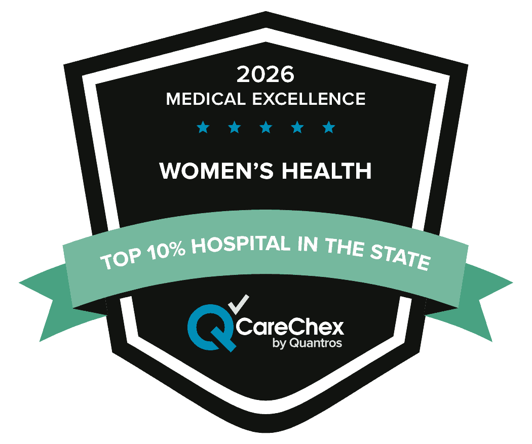 2026 CareChex Women's Health Top 10% Hospital in TN